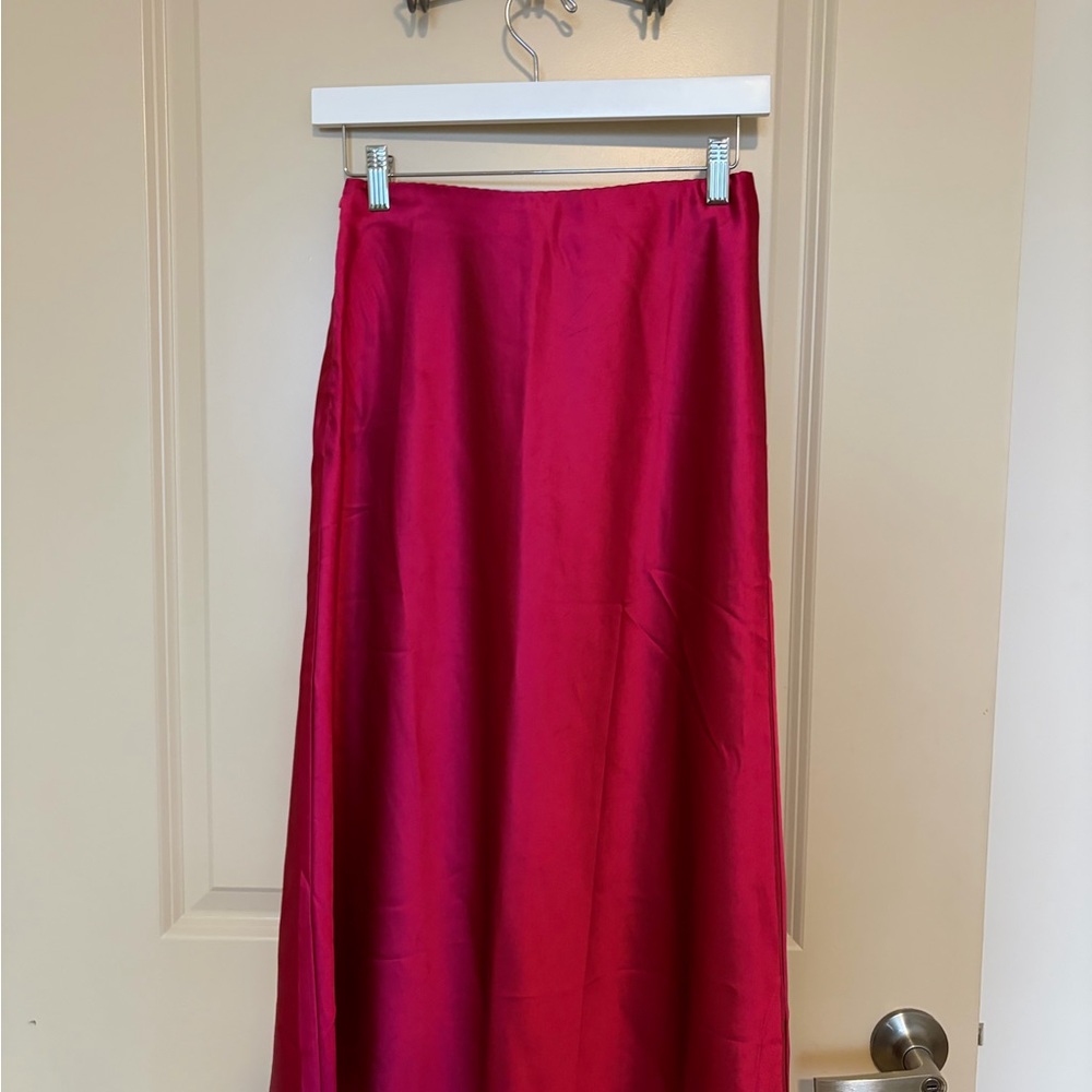 Zeagoo Vibrant Pink Maxi Skirt